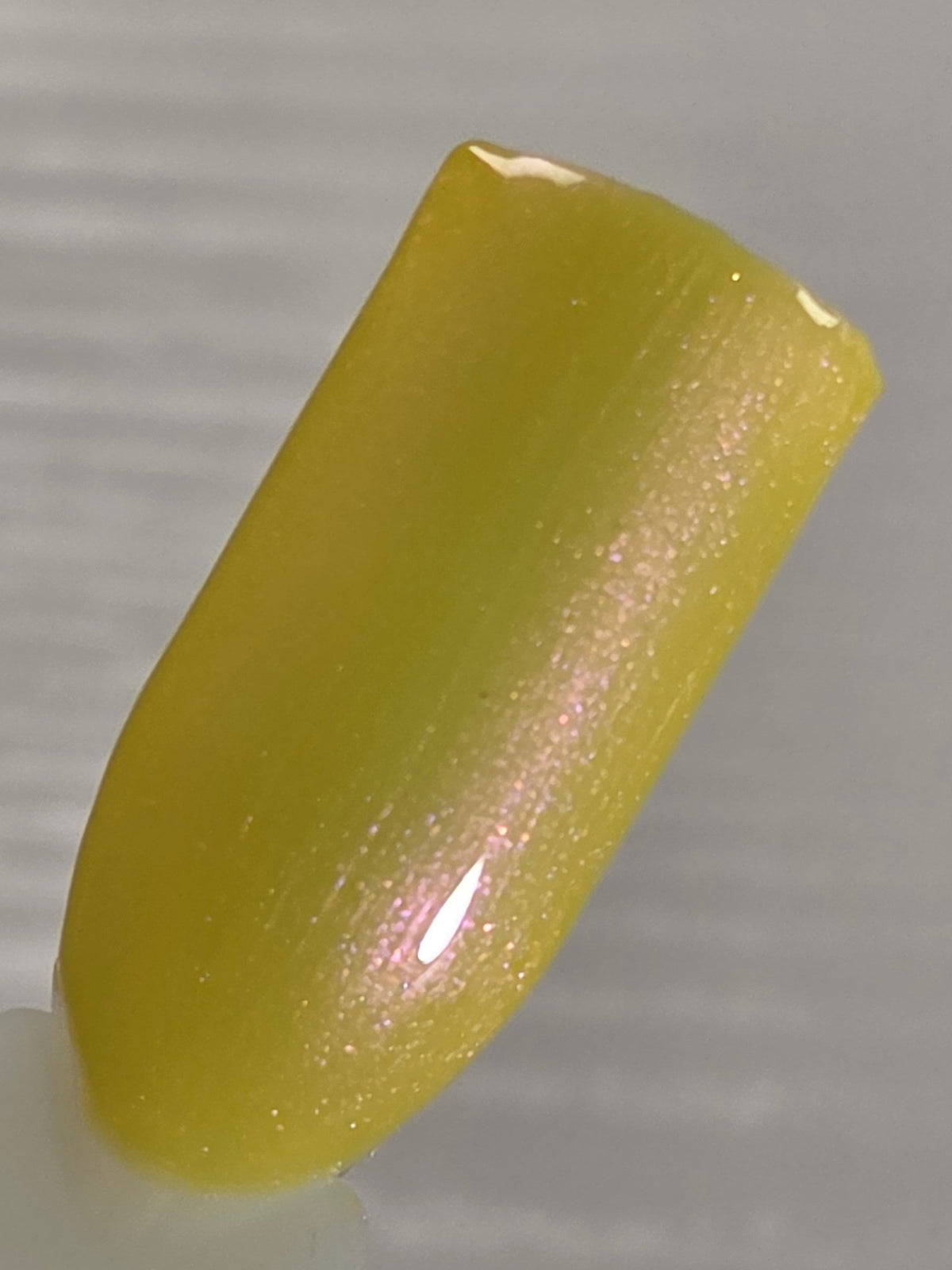 Pollinias Paradox - Yellow Crelly Nail Polish with Violet Pink Shimmer | Liquid Krystal Co. Handmade Indie Lacquer