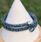 Swarovski Crystaldust Paradise Shine Wrap Bracelet Retired Aurora Crystal Collector Jewelry