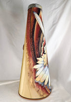 Barbara Woods Northern Pheasant Original Hand-Painted Silk Ceiling Pendant Light 31" with Fan Adapter