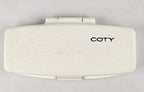 Coty Vintage Circa 1960's Sheer Blue Eyeshadow Compact – Soft Pastel Blue Single Shadow Travel Case