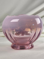 Vintage Fenton Coca-Cola Girl Pink Opalescent Glass Rose Bowl – Signed J. Peyton