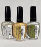 Milani 3D Holographic Nail Lacquer Set – Shades 509 HD, 510 3D Gold, 511 Hi-Tech – Discontinued Holographic Nail Polish Trio