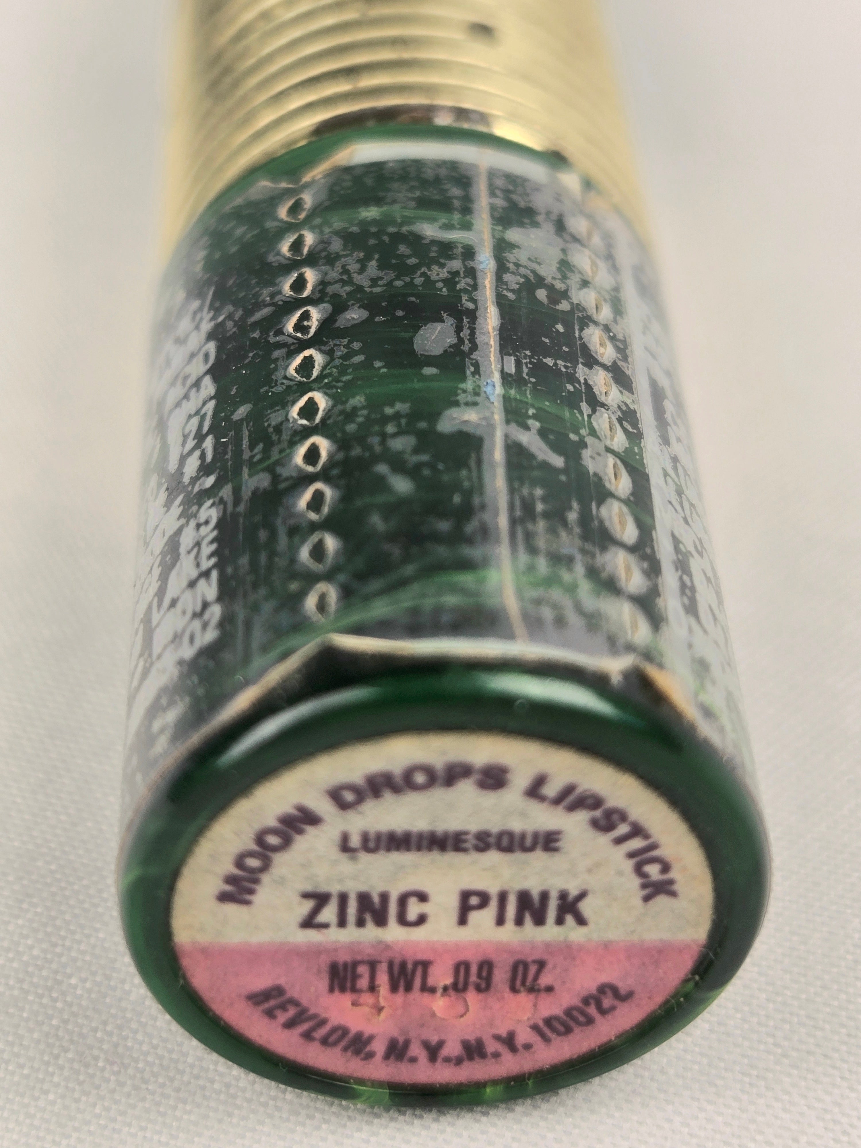 Revlon Moon Drops Lipstick “Zinc Pink” – Vintage Luminesque Formula (c. early–mid 1960s)