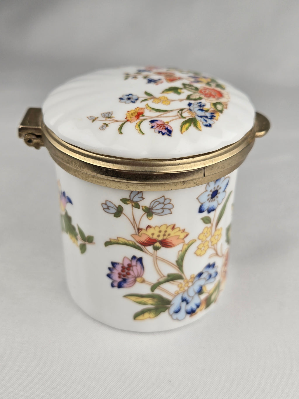 Aynsley “Cottage Garden” Fine Bone China Trinket Jar – Made in England