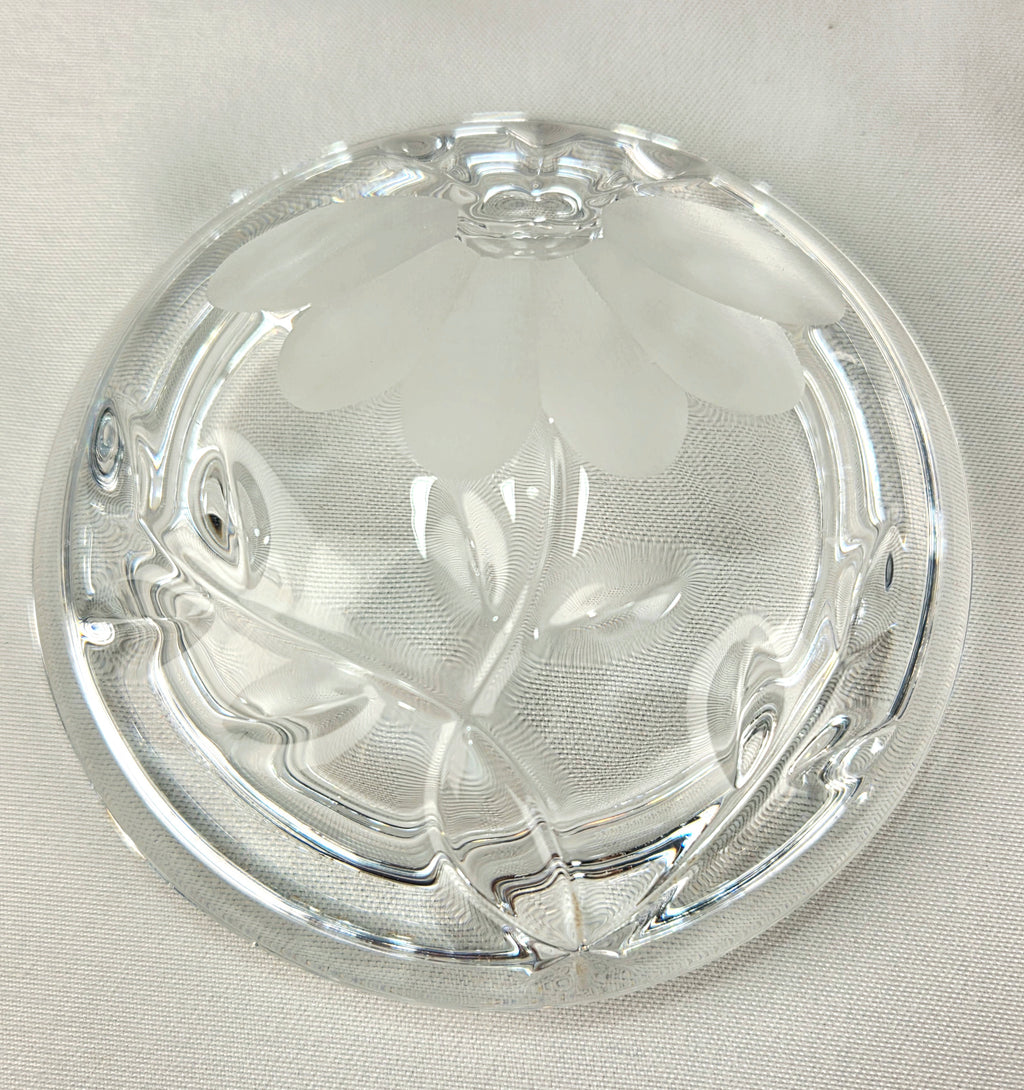 Princess House 24% Lead Crystal Vanity Set – West Germany Perfume Bottle, Trinket Box & Tray