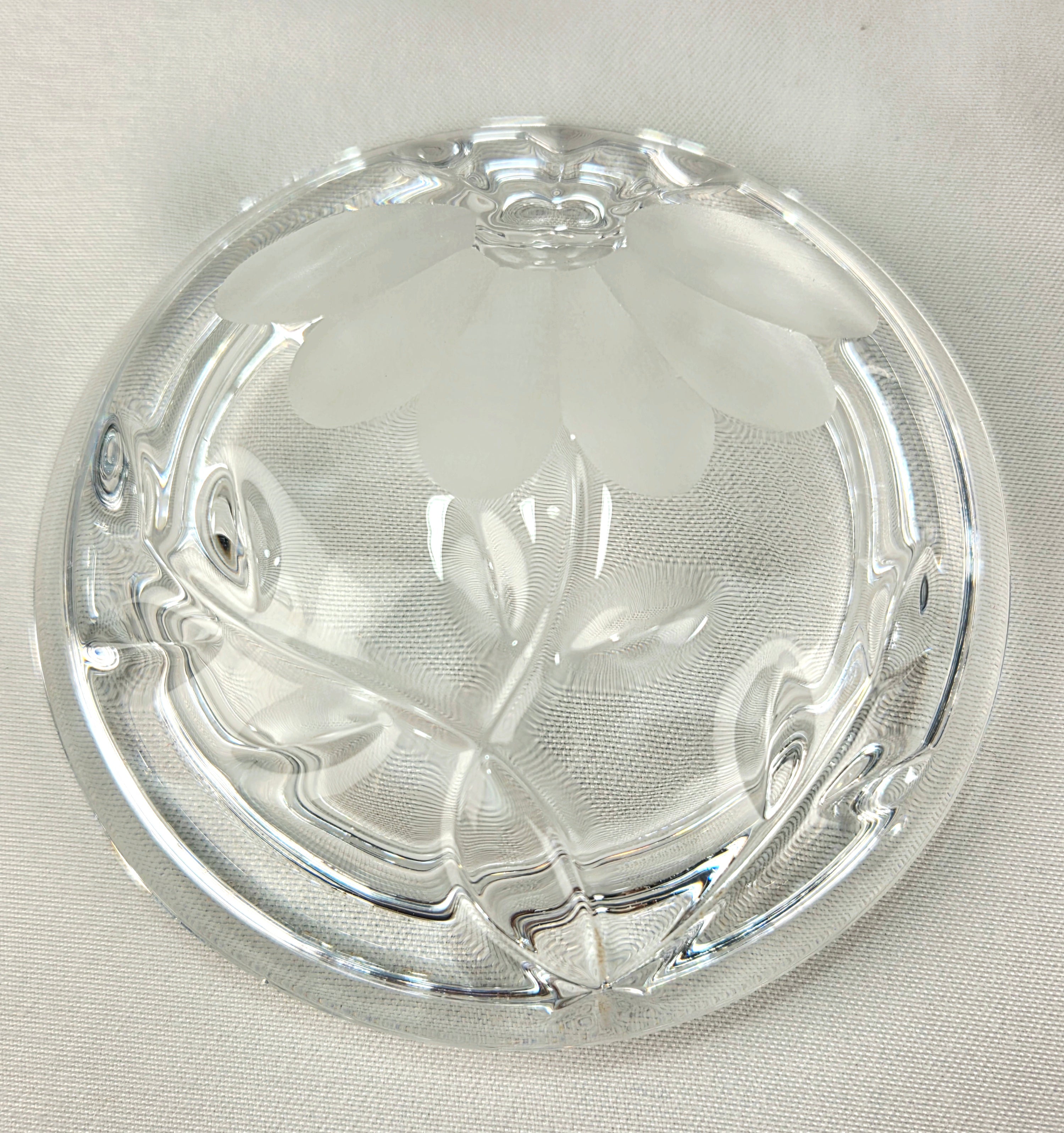 Princess House 24% Lead Crystal Vanity Set – West Germany Perfume Bottle, Trinket Box & Tray