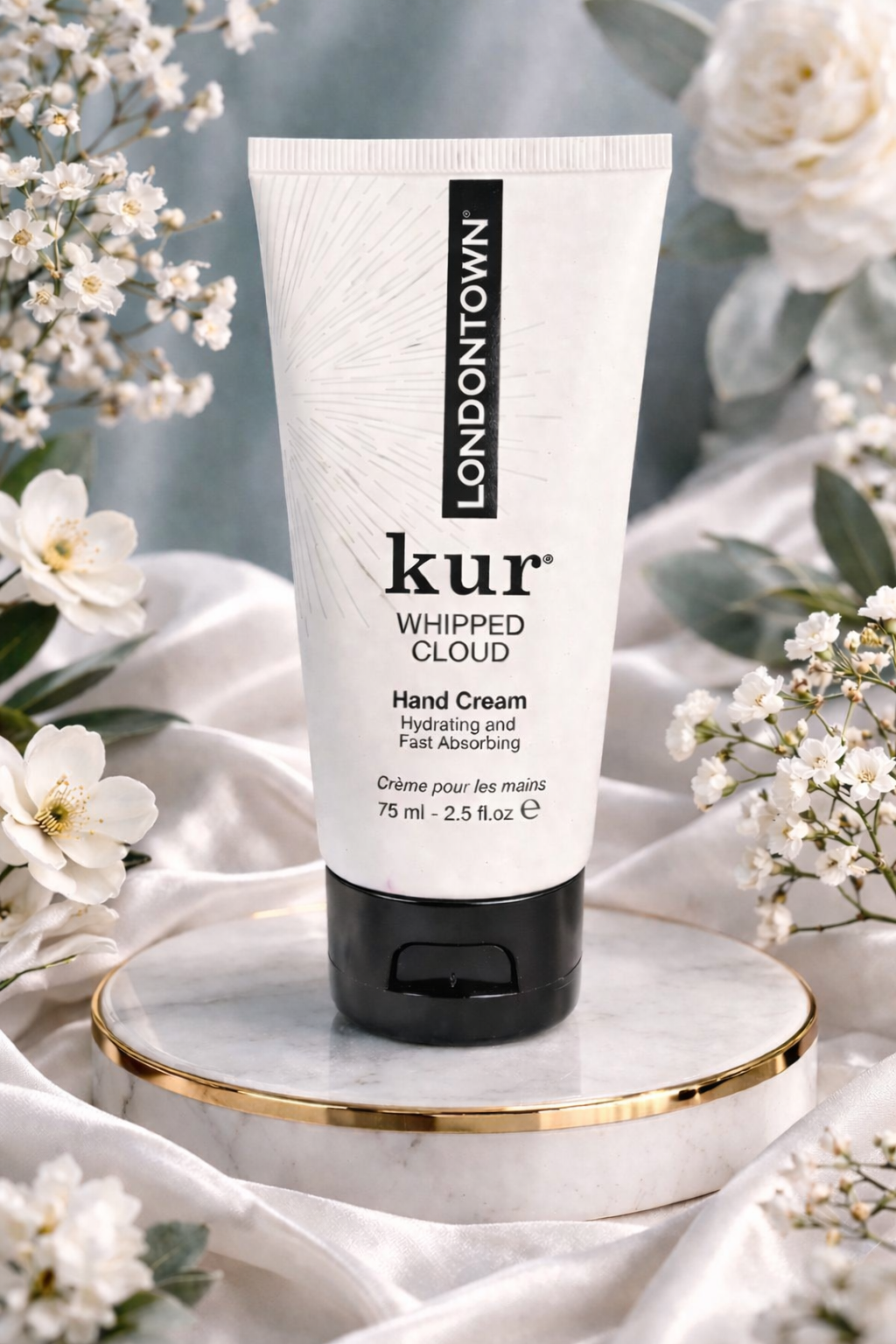 LONDONTOWN kur Whipped Cloud Hand Cream – Hydrating Fast-Absorbing Moisturizer (75 ml / 2.5 fl oz)