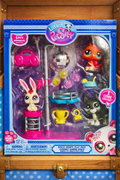 Littlest Pet Shop Disco Nights Play Pack — New in Box | Collectible LPS Toy Set bunny bird dog set