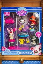 Littlest Pet Shop Disco Nights Play Pack — New in Box | Collectible LPS Toy Set bunny bird dog set