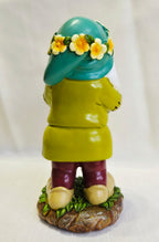 Disney Snow White & The Seven Dwarfs Sleepy Figurine 8" Resin Figure DFS Flower Crown