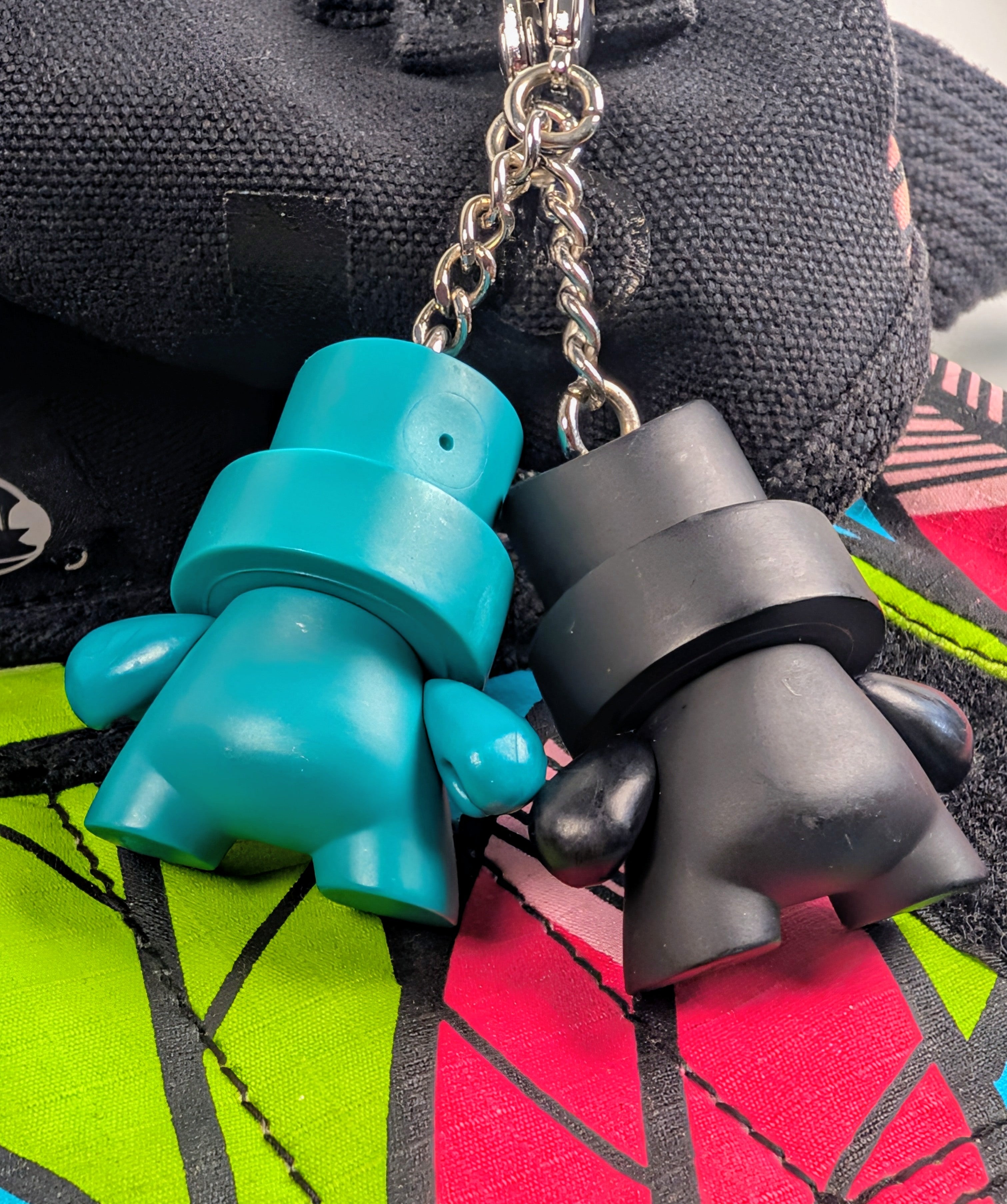 Kidrobot Neon Feather Geometric Messenger Bag Crossbody Streetwear Shoulder Bag Y2K