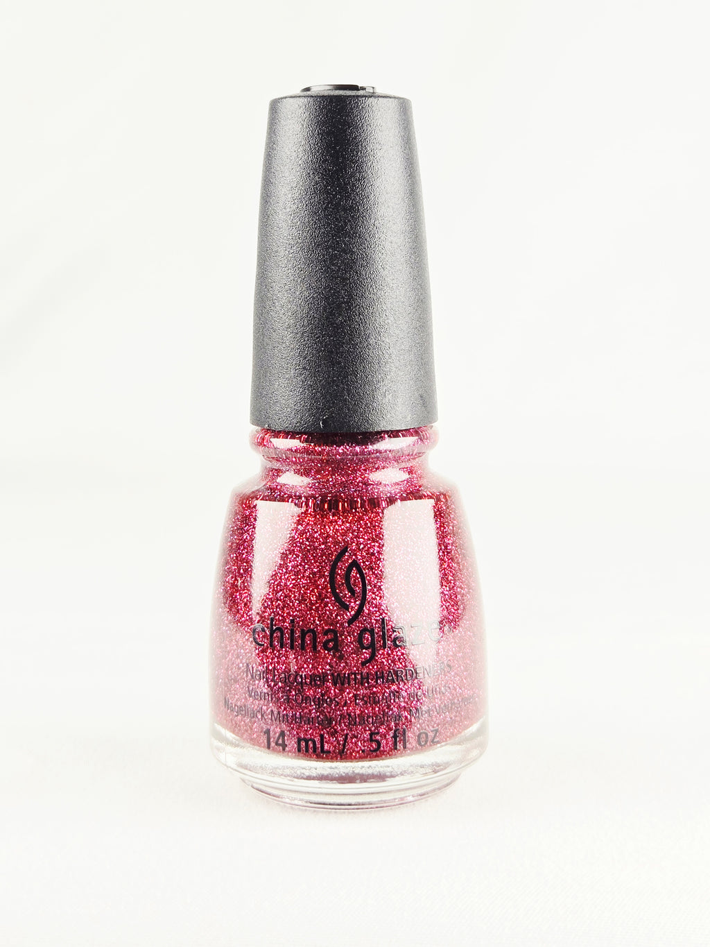 China Glaze “Put a Bow On It” Pink Glitter Nail Polish – Discontinued Holiday Shade 14ml