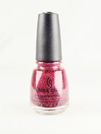 China Glaze “Put a Bow On It” Pink Glitter Nail Polish – Discontinued Holiday Shade 14ml