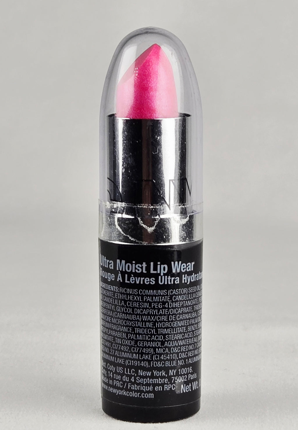 NYC Vintage Lipstick 316 Blossom Pink Shimmer Lip Color Discontinued Shade Hydrating Bullet