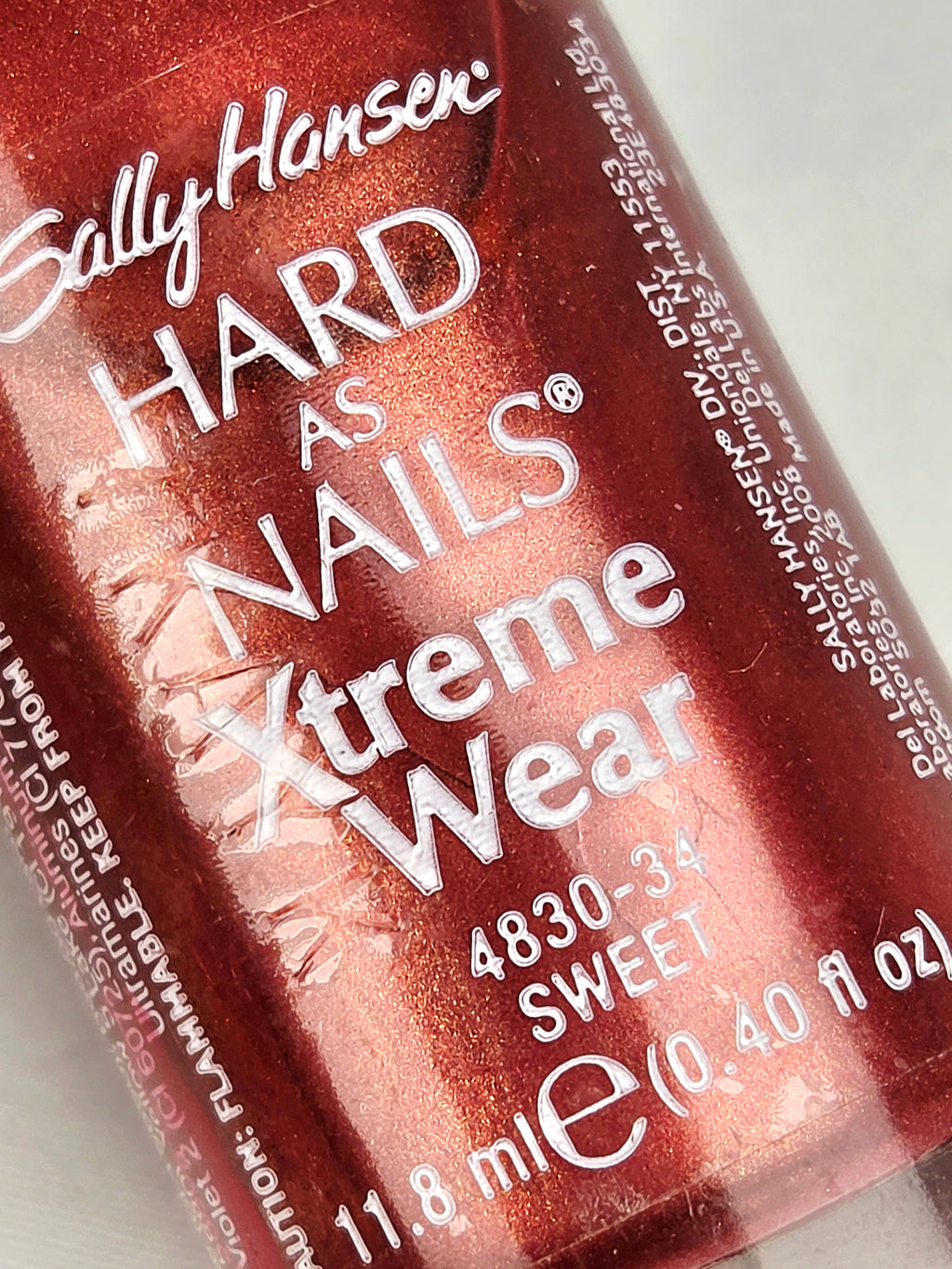 Sally Hansen Hard As Nails Xtreme Wear Sweet! 4830-34 Nail Polish Full Vintage