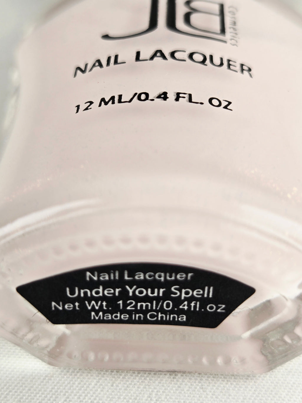 JLB Cosmetics “Under Your Spell” Nail Lacquer 12 mL / 0.4 fl oz – Subtle Light-Reactive Shimmer