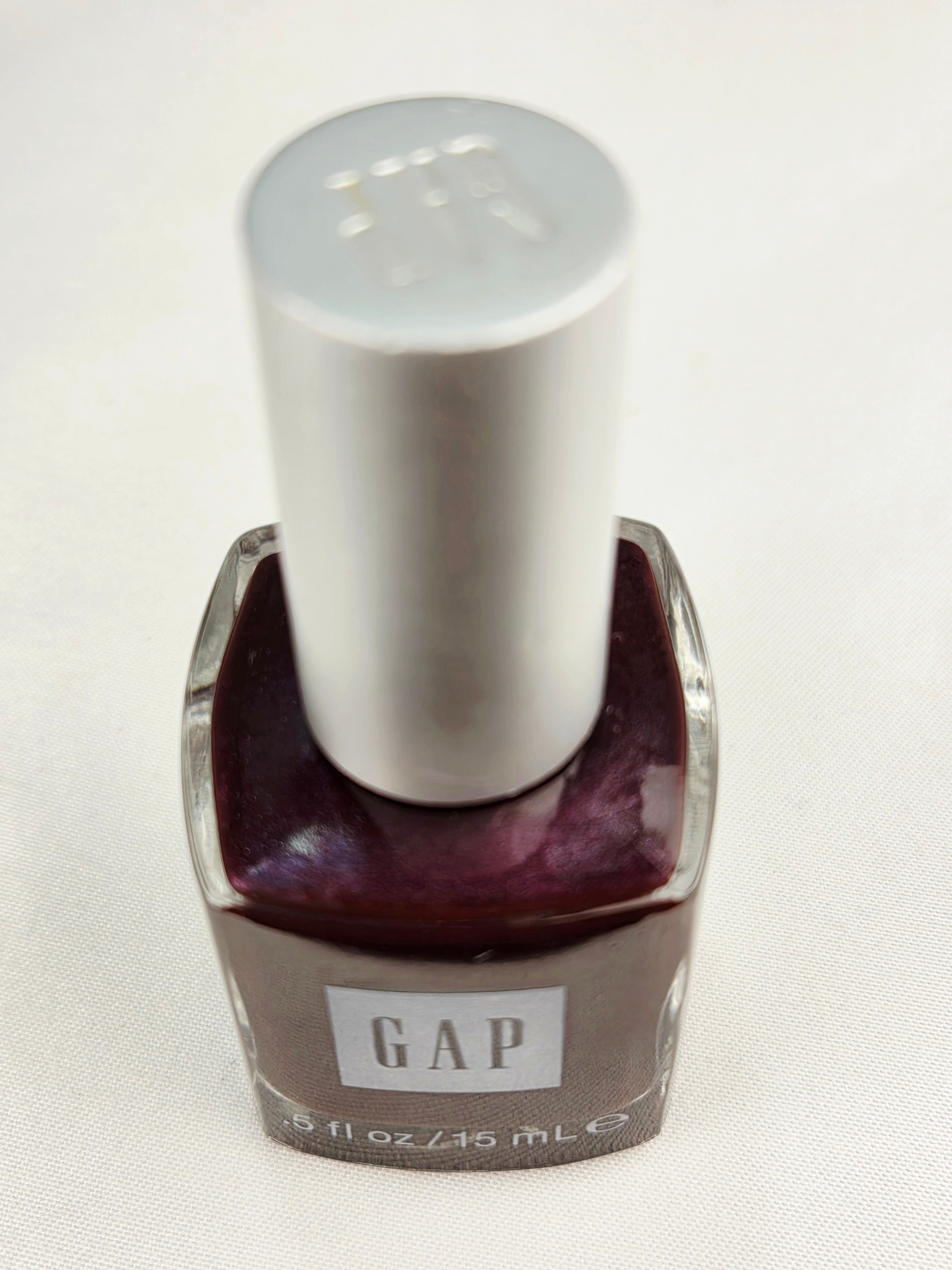 Vintage GAP Nail Polish Revolution Full Bottle Rare Burgundy Plum Shimmer 1E7A
