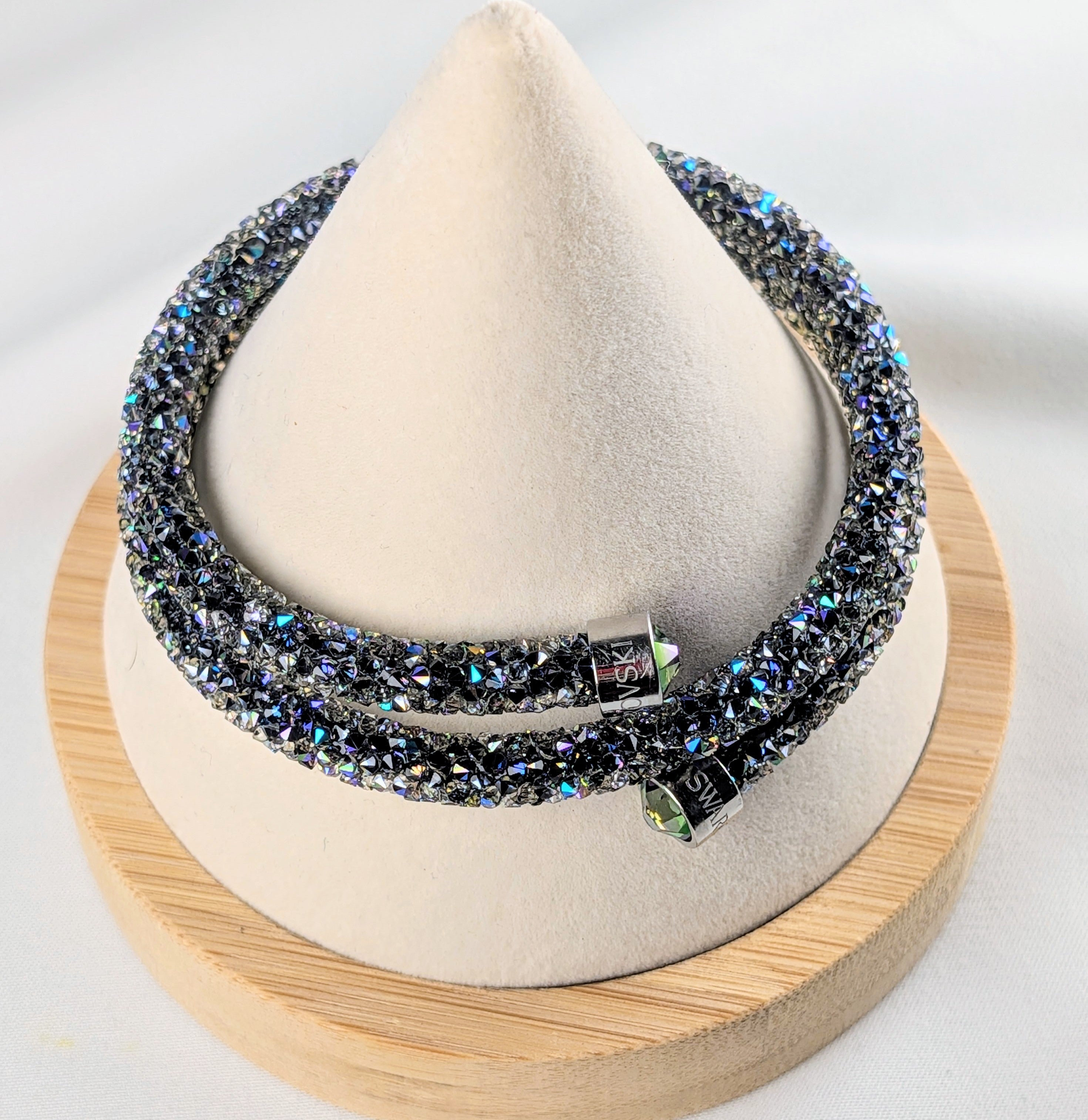 Swarovski Crystaldust Paradise Shine Wrap Bracelet Retired Aurora Crystal Collector Jewelry