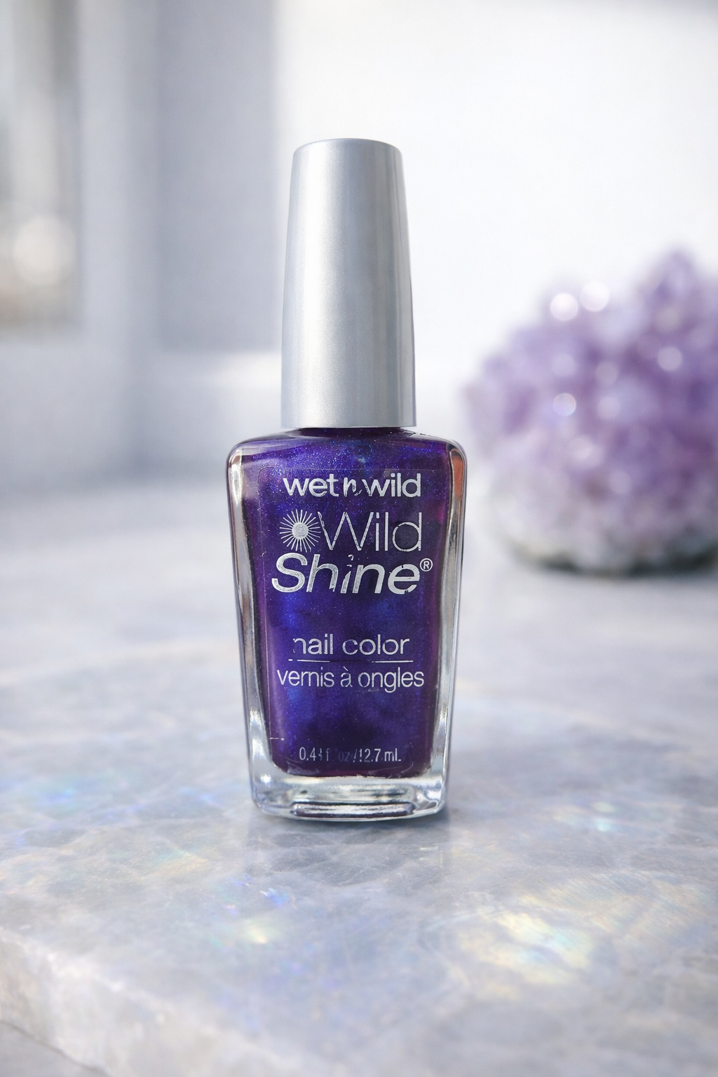 Wet n Wild Wild Shine Nail Polish 417F Eggplant Frost Purple Shimmer Vintage Nail Color