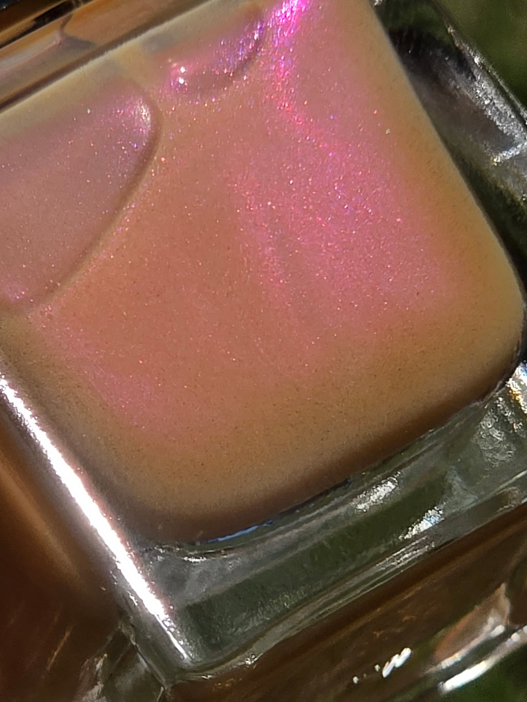 Arachide Jellification - Purple Red Shimmer Peanut Butter Tan Nail Polish | Liquid Krystal Co Handmade Indie Lacquer