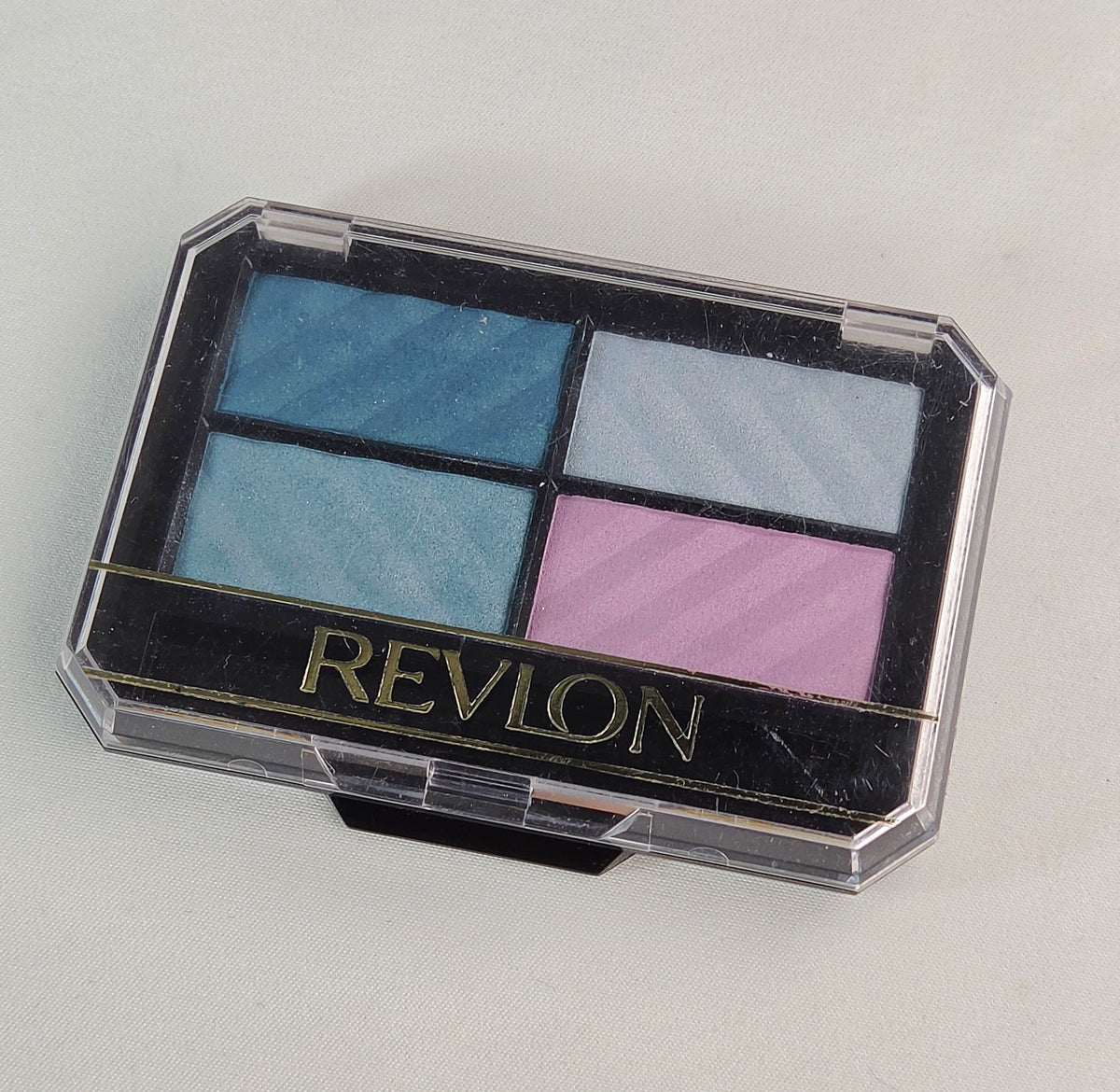 Vintage 1990s Revlon Overtime Shadow Aquatints Shimmer Eyeshadow Quad Palette