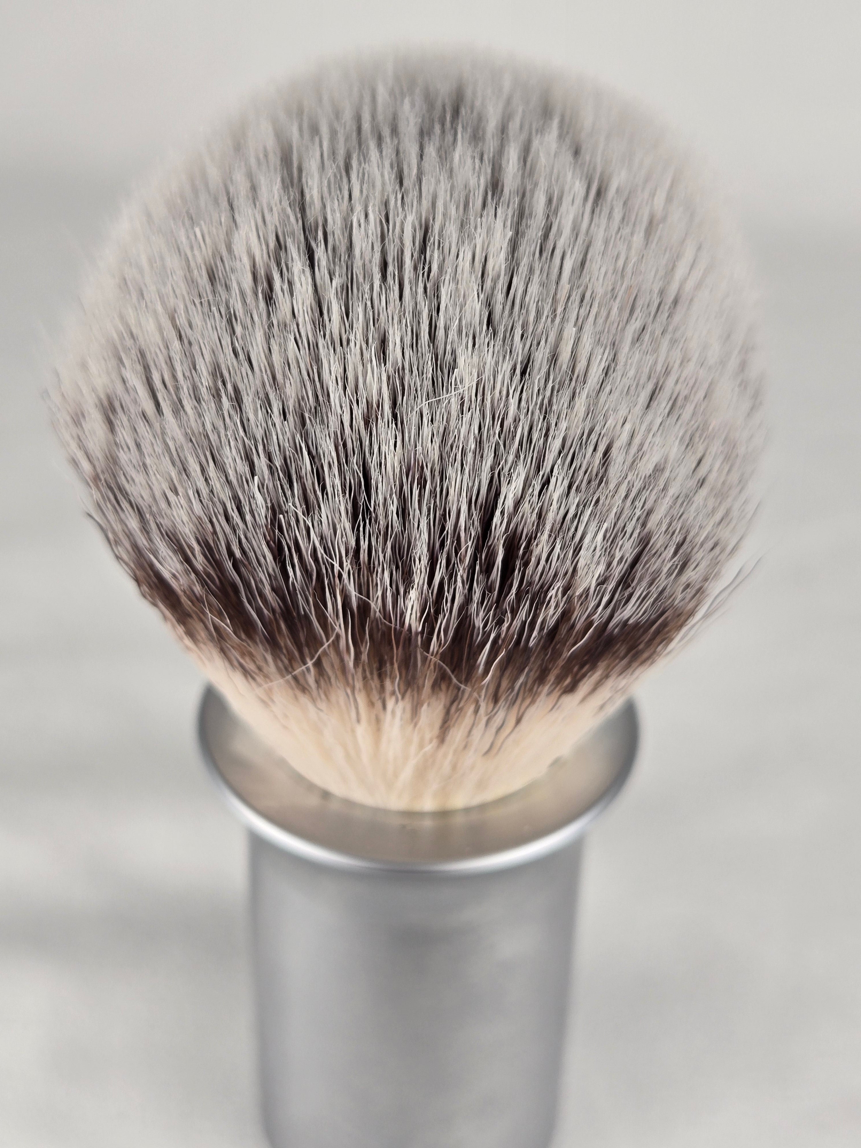 Classic Barbershop Shaving Brush Metal Handle Dense Bristle Wet Shave Grooming Tool