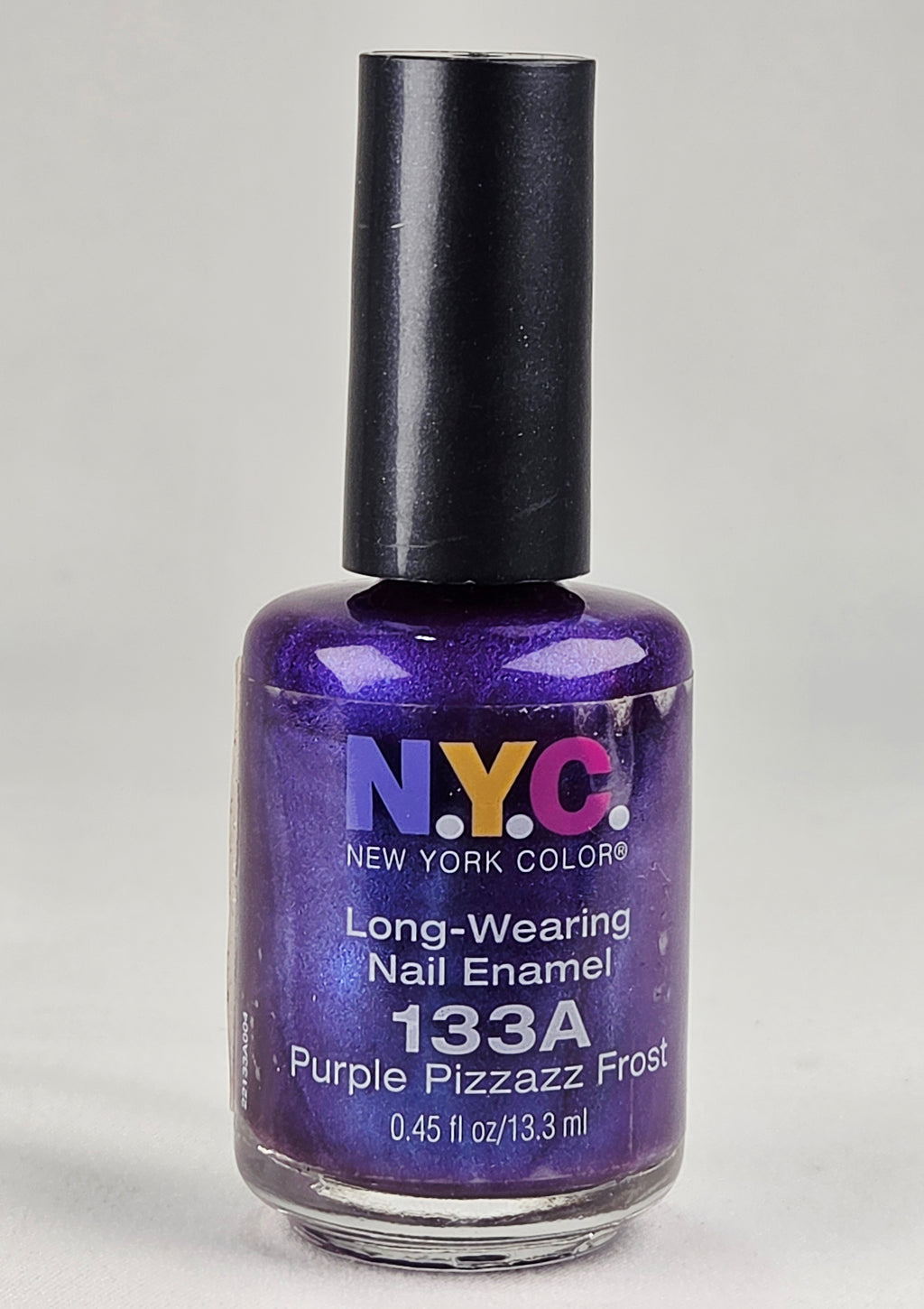 NYC New York Color 133A Purple Pizzazz Frost Nail Polish Vintage Shimmer Collectible