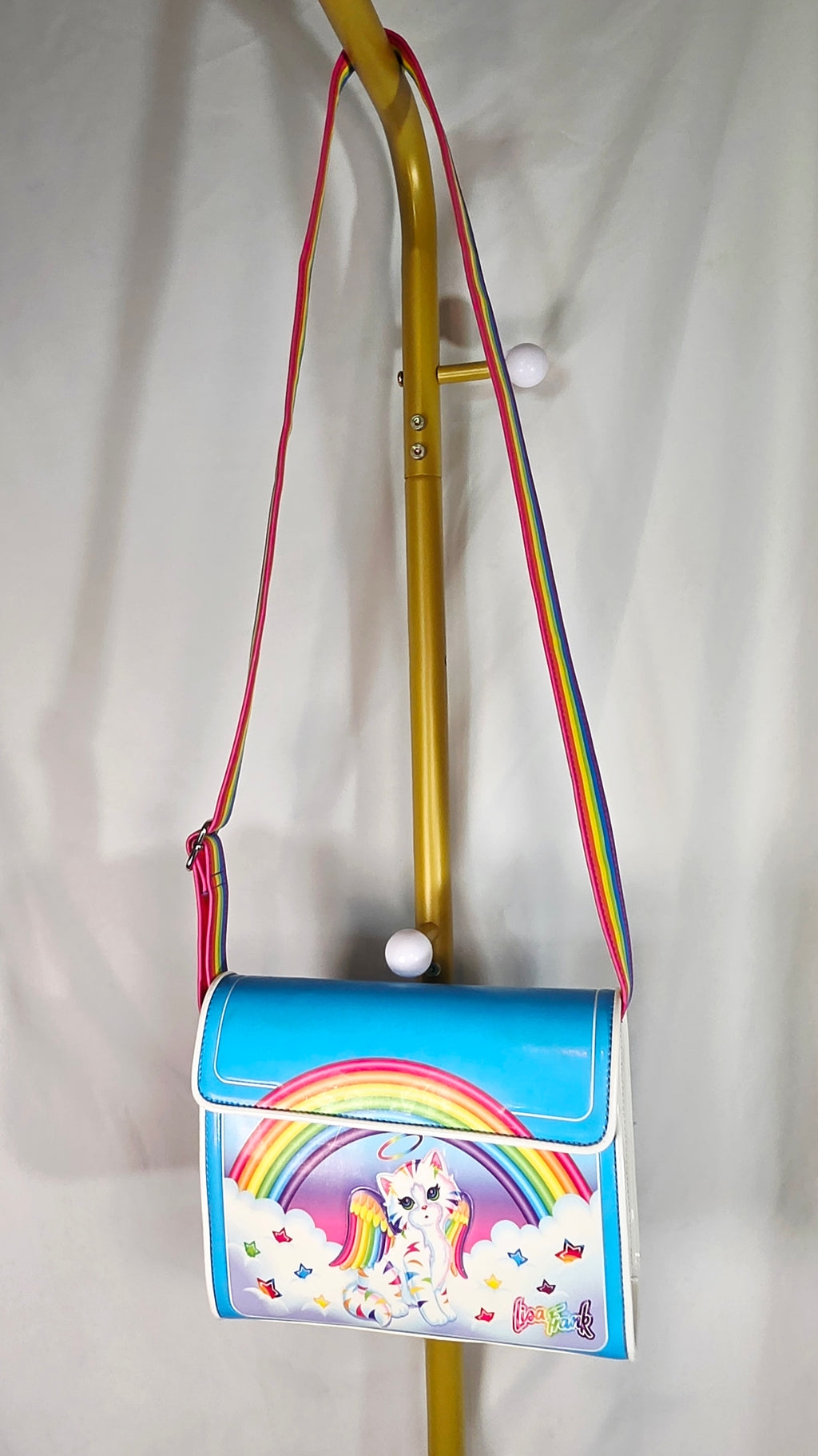 Lisa Frank x Loungefly Angel Kitty Rainbow Crossbody Bag — New with Tags