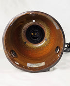 Barbara Woods Northern Pheasant Original Hand-Painted Silk Ceiling Pendant Light 31" with Fan Adapter