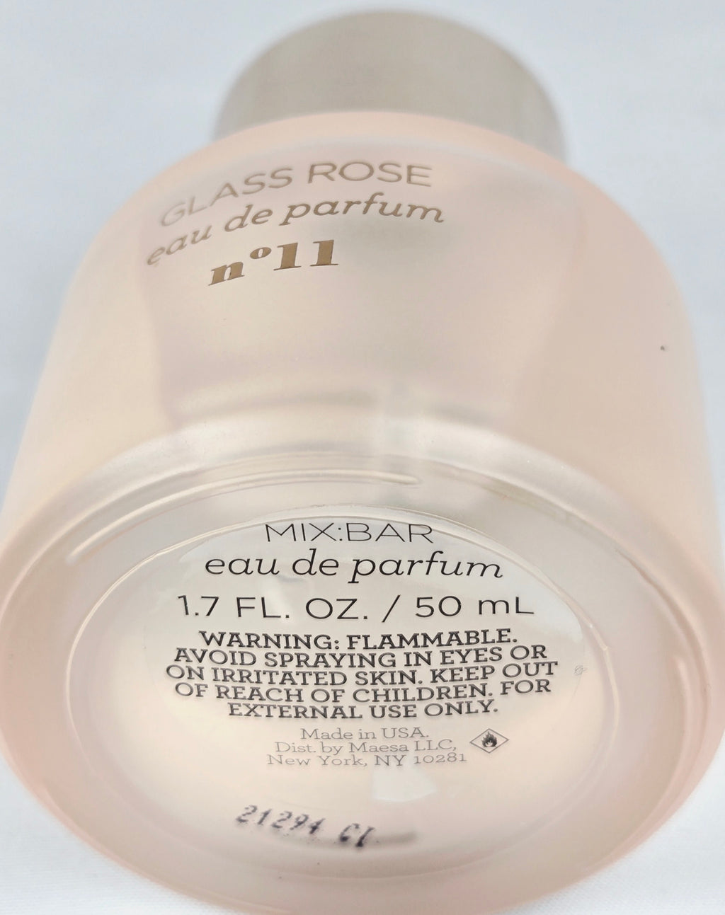 Mix:Bar Glass Rose No. 11 Eau de Parfum 1.7 oz | New & Unused | Boutique Fragrance