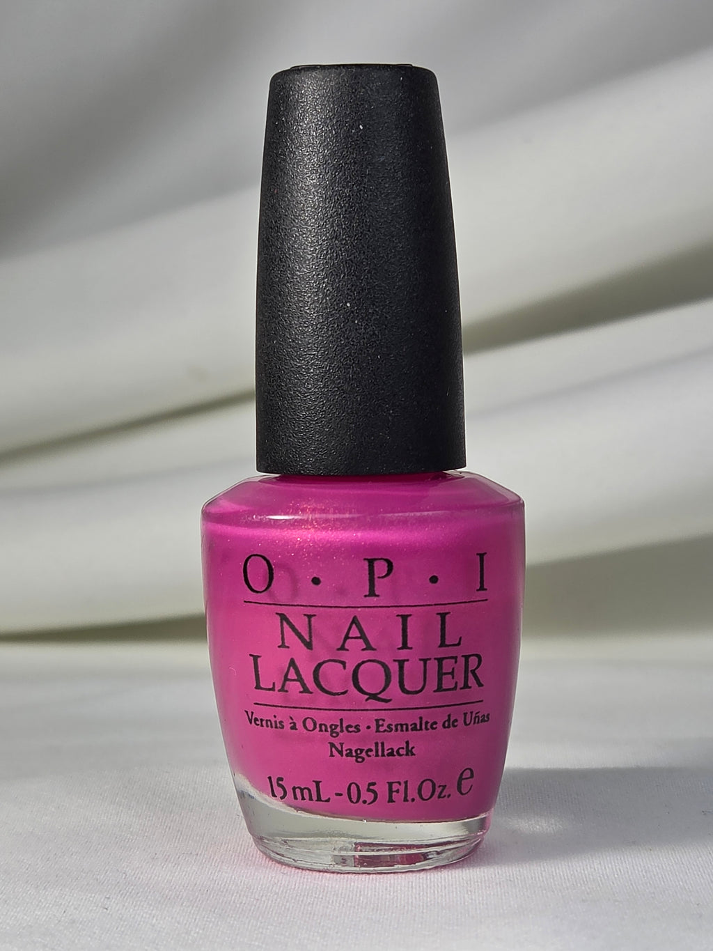 OPI Passion for NY Fashion 5R5R0 Hot Pink Shimmer Nail Lacquer 15 mL Partial