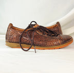 Pikolinos Brown Leather Laser Cut Lace Up Shoes EU 36 Artisan Comfort Oxfords