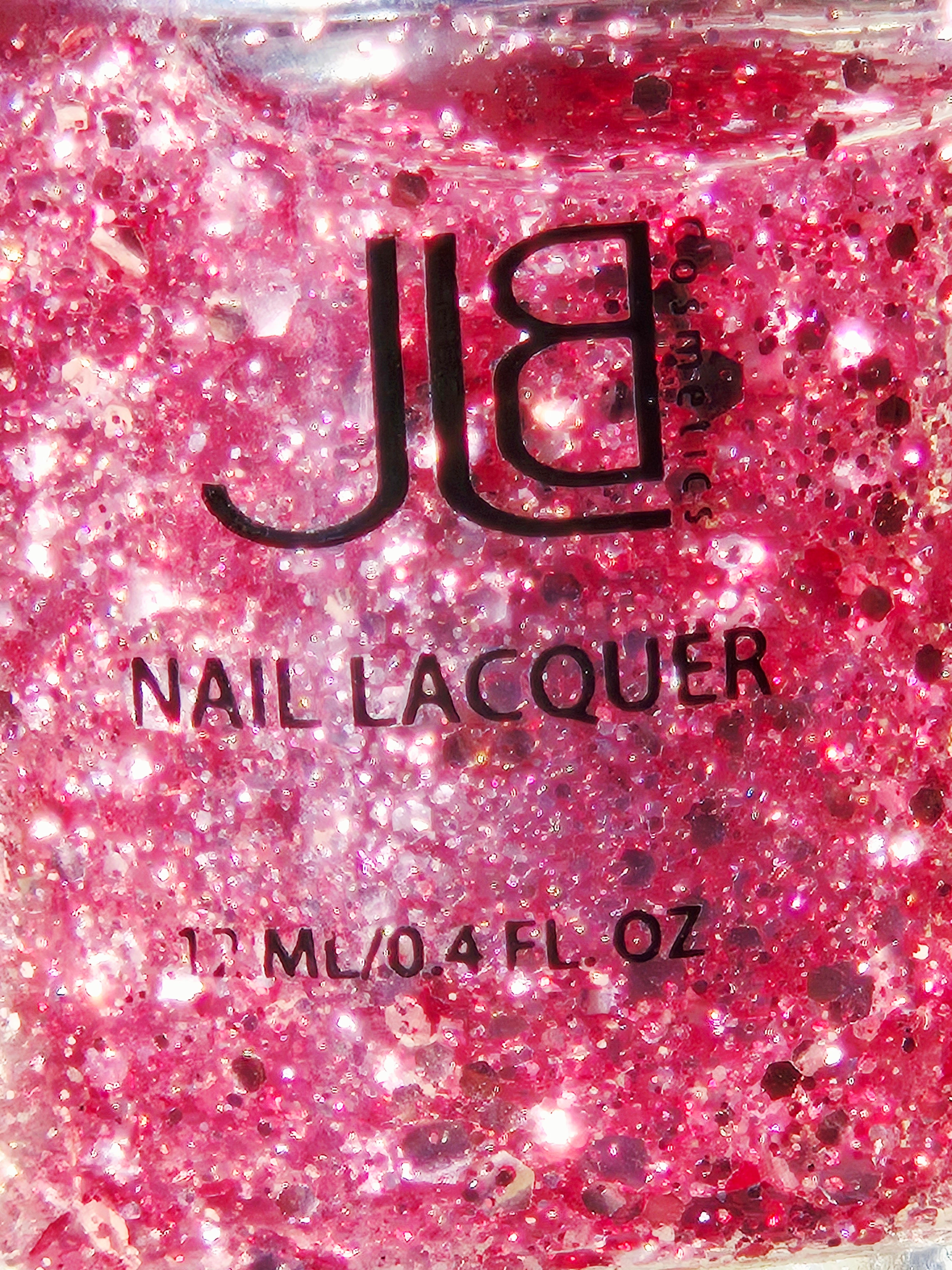 JLB Cosmetics “Love Treat” Nail Lacquer 12 mL / 0.4 fl oz – Multi-Glitter Sparkle Finish