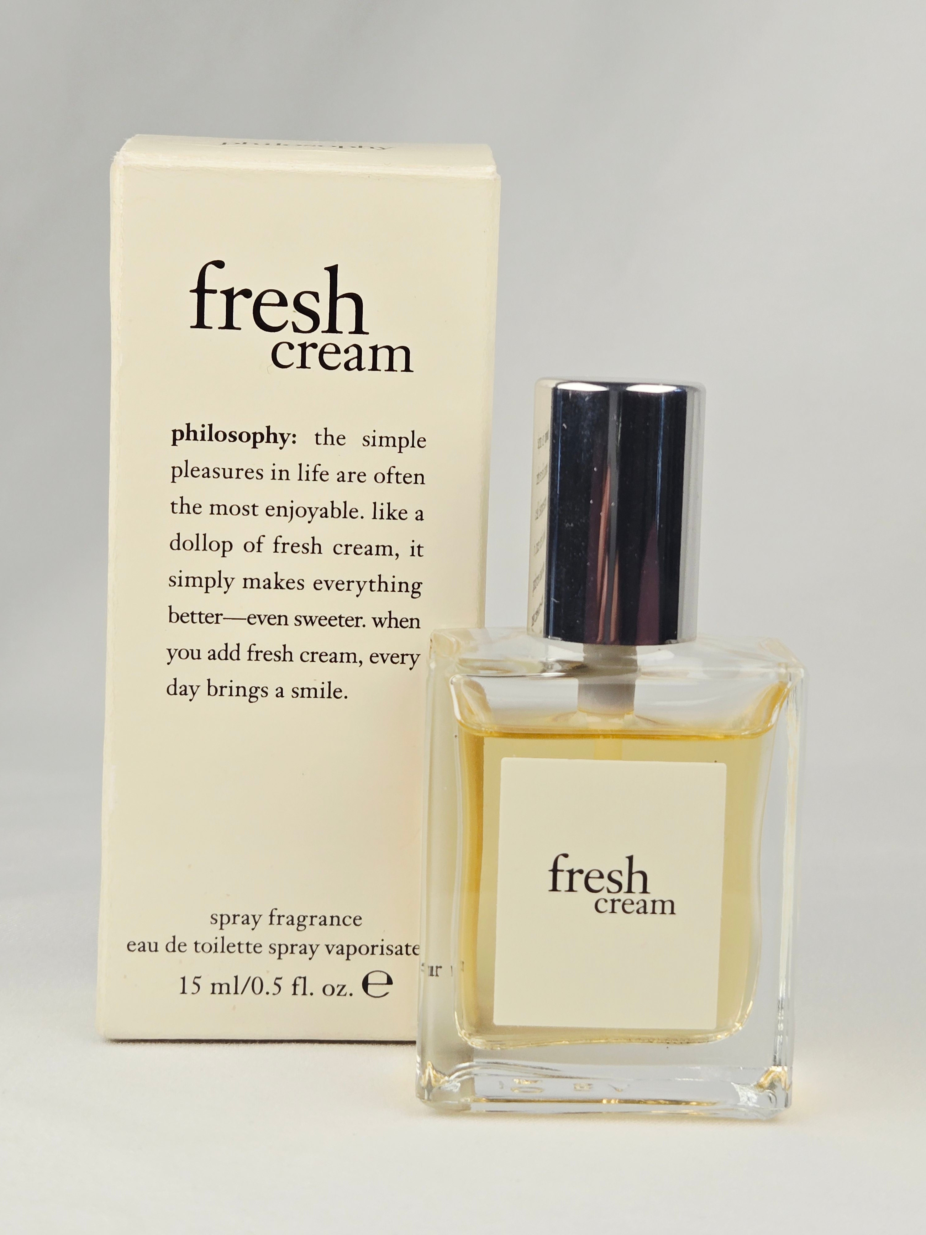 Philosophy Fresh Cream Eau de Toilette Spray 15 ml / 0.5 oz – Warm Vanilla Cream Fragrance