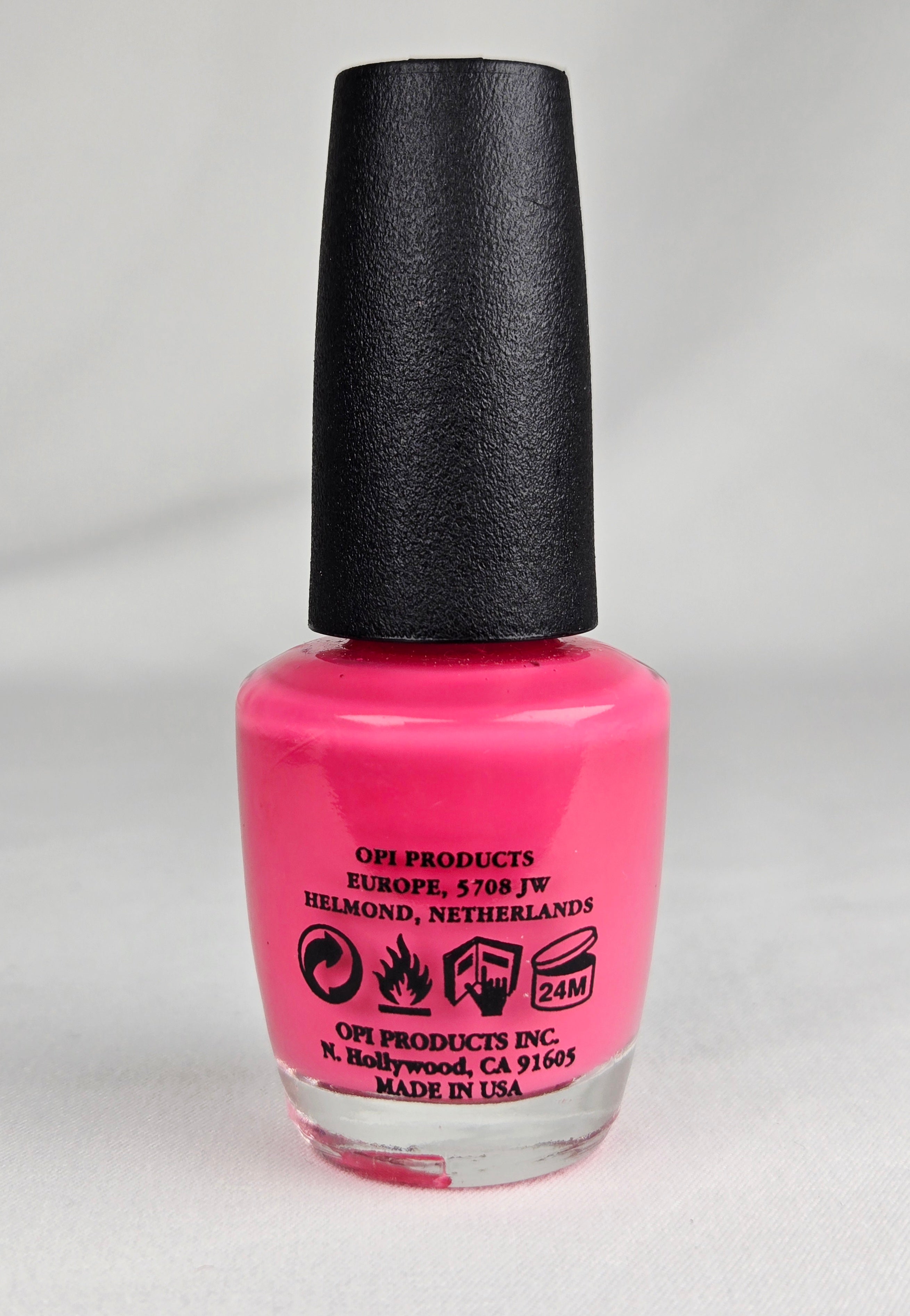 OPI Nail Lacquer “Strawberry Margarita” NL M23 | Hot Pink Crème | 0.5 fl oz