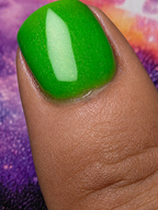 Ectophoria- Neon Radioactive Green Gold Shimmer Glow In The Dark Blacklight Reactive Indie Lacquer Handmade Indie Nail Polish