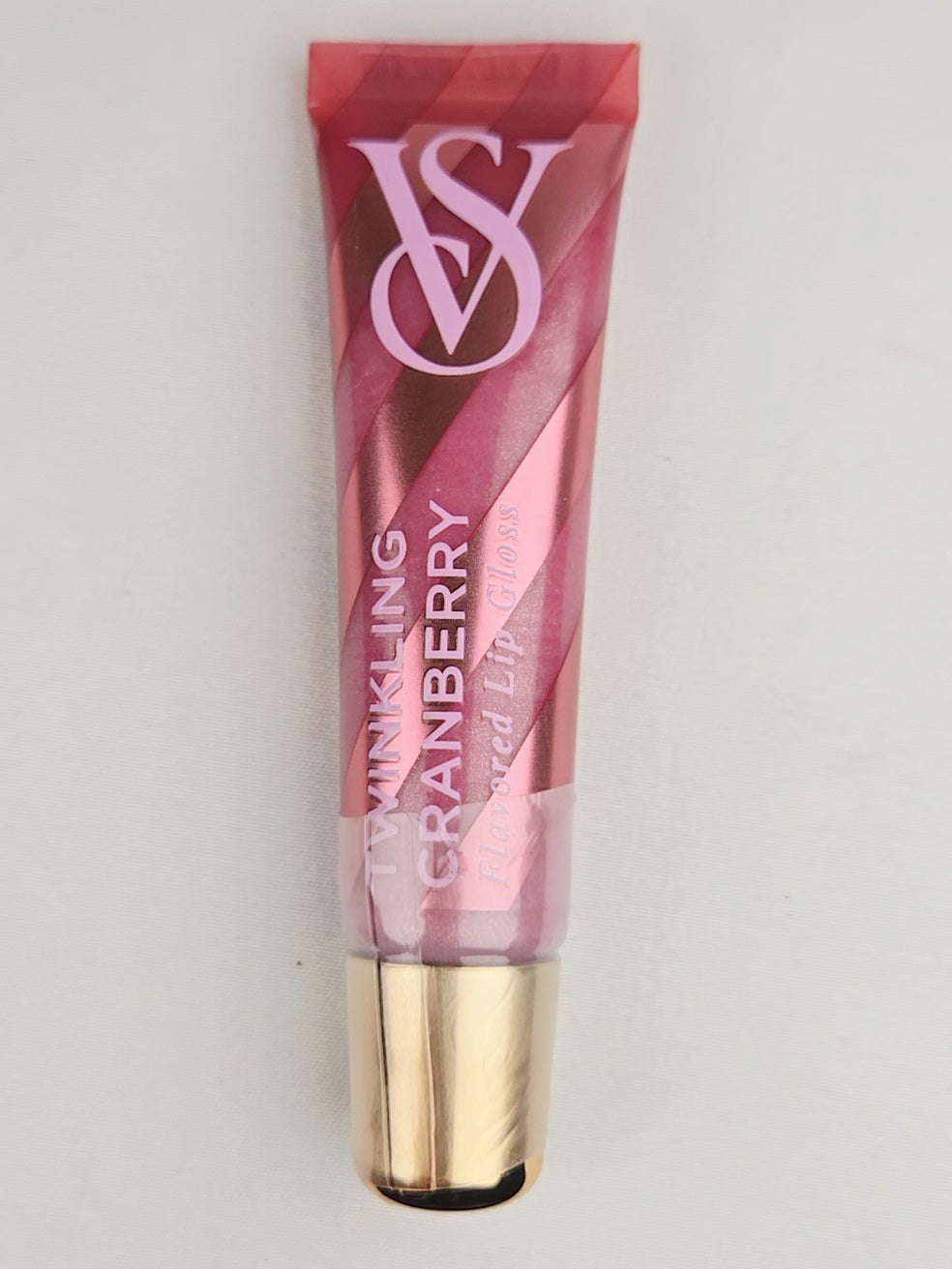 Victoria’s Secret Beauty Rush Twinkling Cranberry Flavored Lip Gloss – Shimmer Pink Cranberry Scented Gloss (0.46 oz)