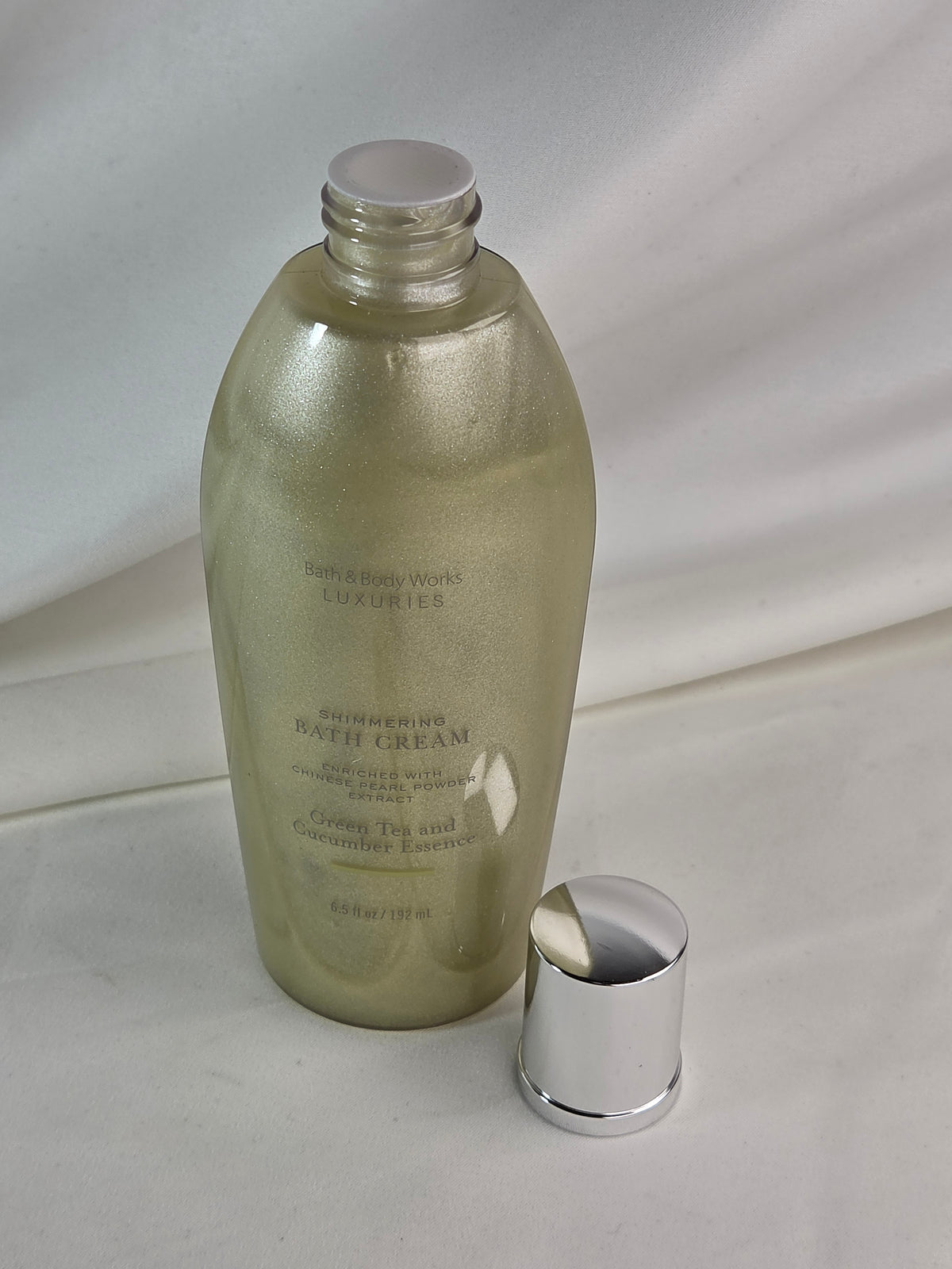 Bath & Body Works Luxuries Green Tea Cucumber Shimmering Bath Cream 6.5 oz Discontinued