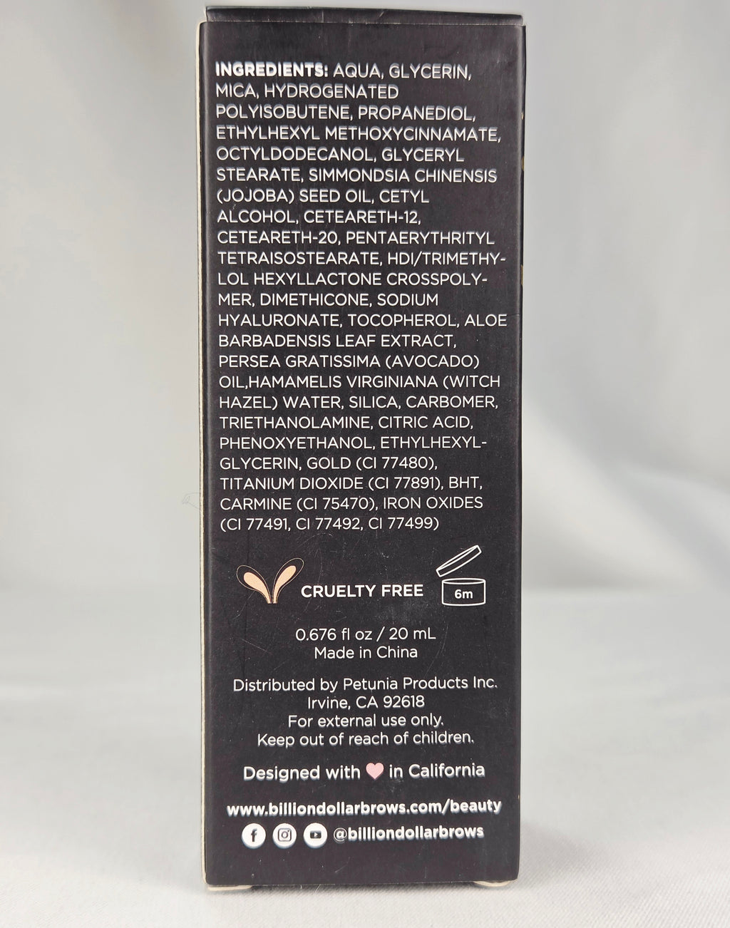 Billion Dollar Beauty Gold Infused Illuminator Face Cream | Hydrating Glow Primer Moisturizer 20ml | Cruelty Free Radiance Enhancer