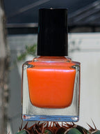 Arcflare - Neon Orange Glow in the Dark Nail Polish | Blue Violet Shimmer UV Reactive Handmade Indie Lacquer | Liquid Krystal Co.