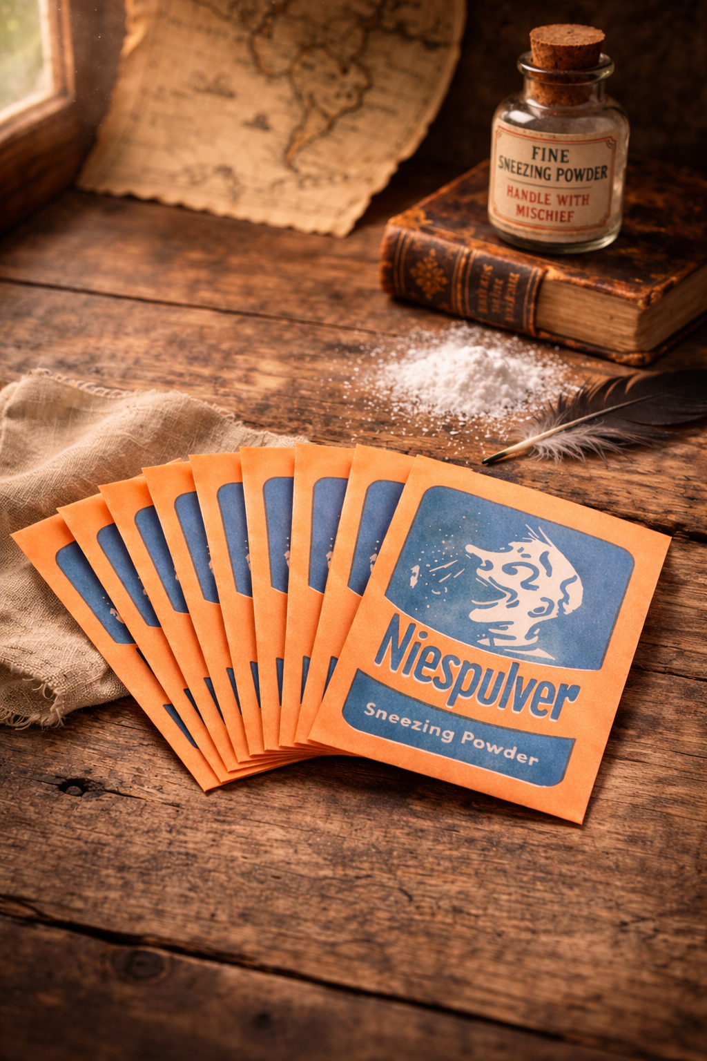 Niespulver Vintage Sneezing Powder Packets Set of 10 – Novelty Prank Ephemera Collectible