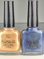 Maybelline NailSlicks MoonGlow 621 & Starry Blue 240 Vintage Nail Polish Duo
