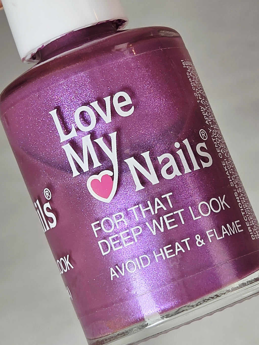 Vintage Love My Nails Frosted Purple 596 Shimmer Nail Polish Bari Cosmetics