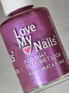 Vintage Love My Nails Frosted Purple 596 Shimmer Nail Polish Bari Cosmetics
