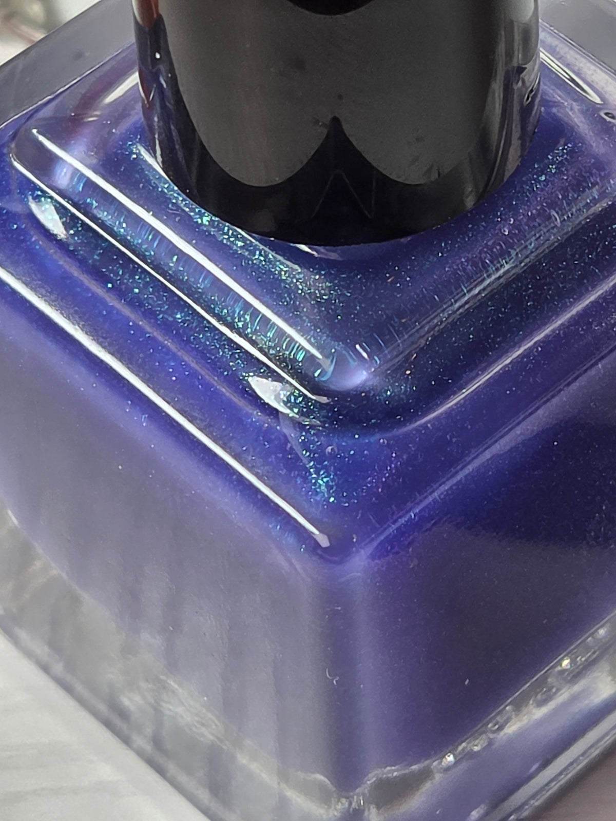Aetherswamp – Sheer Indigo Blue Green Shift Handmade Indie Nail Lacquer | Liquid Krystal Co.