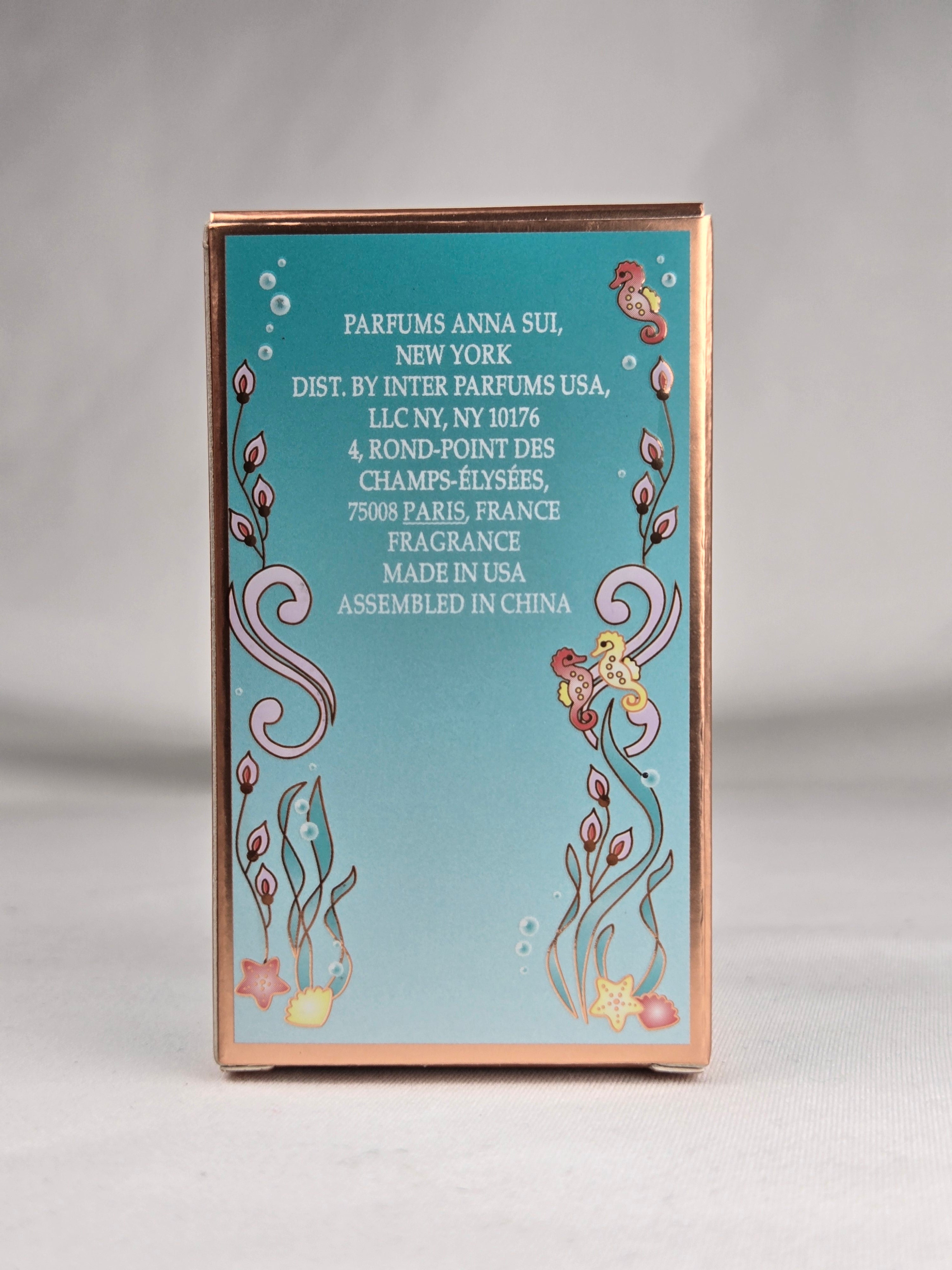 Anna Sui Fantasia Mermaid Eau De Toilette Mini Perfume 0.17 oz 5ml Mermaid Bottle