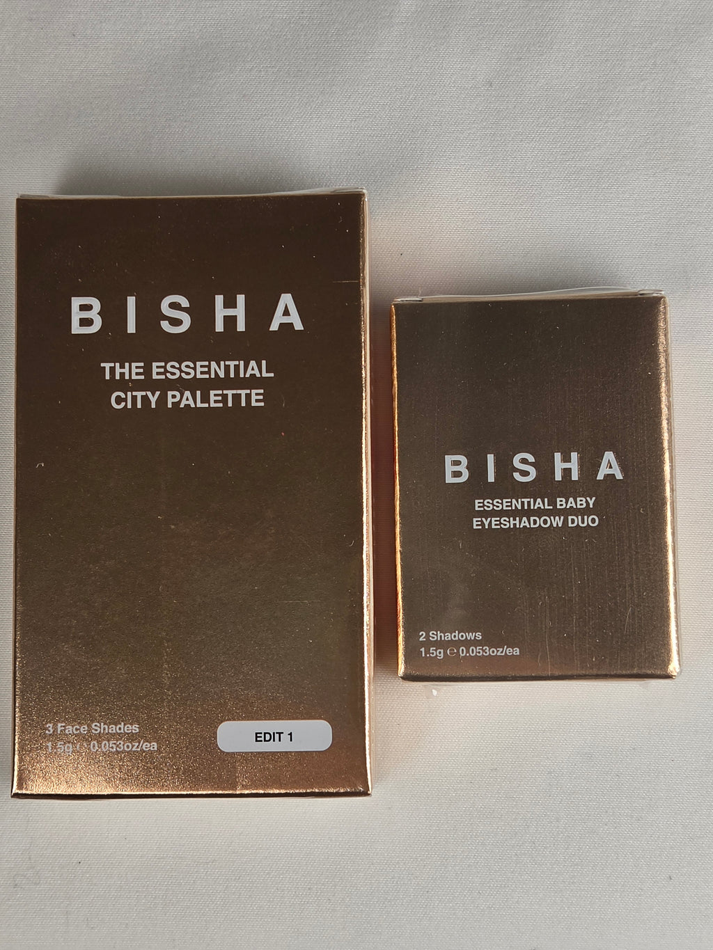 BISHA Essential City Palette & Essential Baby Eyeshadow Duo Sealed Makeup Set