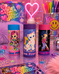 Vintage Lisa Frank Character Eraser Set of 3 Rainbow Kitty Candy Girl Glam Girl