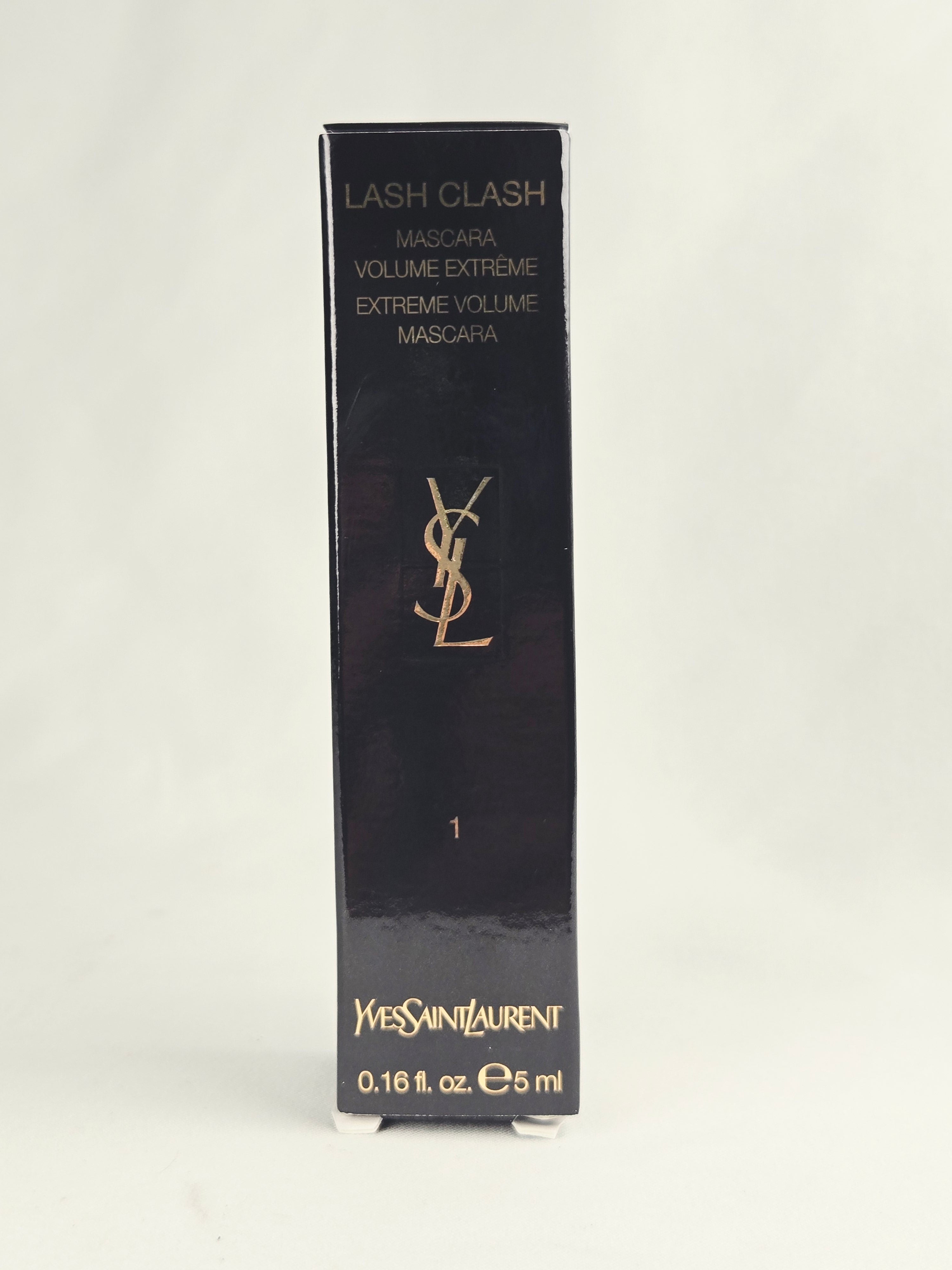 Yves Saint Laurent Lash Clash Mascara Noir Black 1 Extreme Volume 0.16 oz / 5 ml