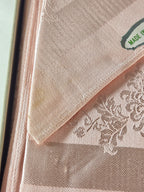 Vintage Liddell’s Irish Floral Damask Pink Egyptian Cotton & Acetate Tablecloth & Napkin Set - Made in Ireland NOS Rare